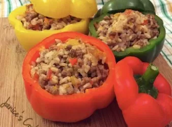 芝士牛肉risotto釀甜椒