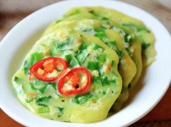 韭菜雞蛋餅