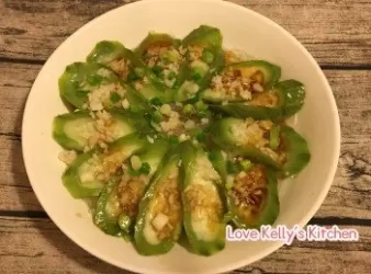 [10分鐘快速小菜] 蒜蓉粉絲蒸勝瓜