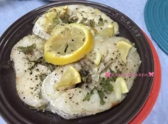 鮮檸檬羅勒焗魚塊