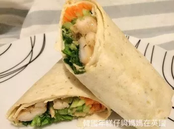 韓式麵豉蛋黃醬雞枊沙律卷