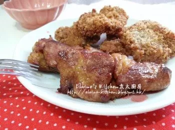 [豬扒兩食] 乾煎豬扒 , 吉列豬扒 