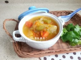 南瓜粒粒雜菜湯