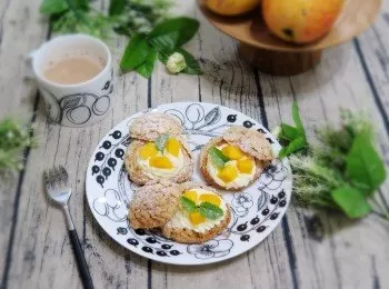 《影音食譜》~夏雪芒果脆皮泡芙