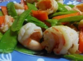 碗豆莢炒蝦仁 【食在養生】