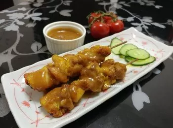 香料沙爹雞串